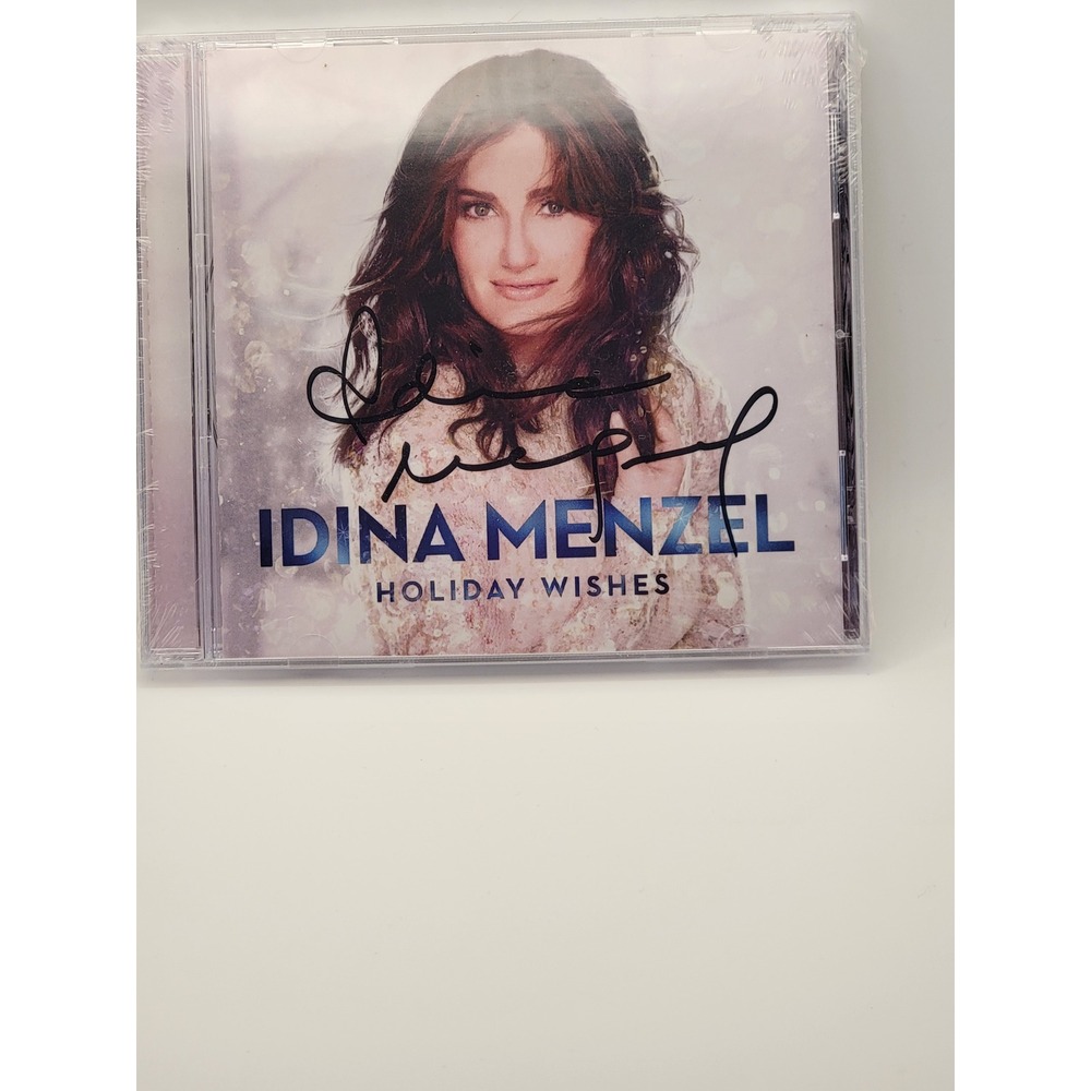 NEW Signed Idina Menzel Holiday Wishes‎ Christmas CD album